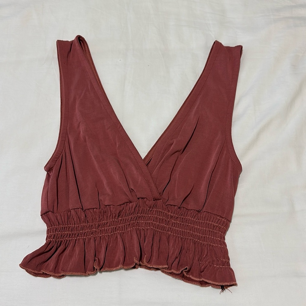 Urban Outfitters Cropped Red Tank (XS)